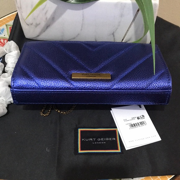 - Kurt Geiger London Extra Mini Kensington Metallic Bronze Hardware Crossb… - Picture 13 of 17